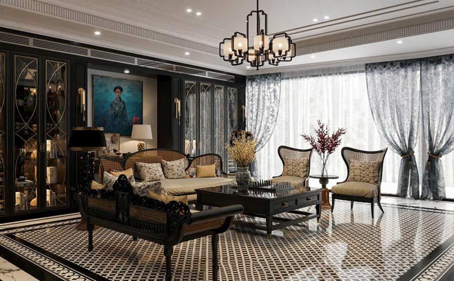 Phong cách Indochine sang trọng