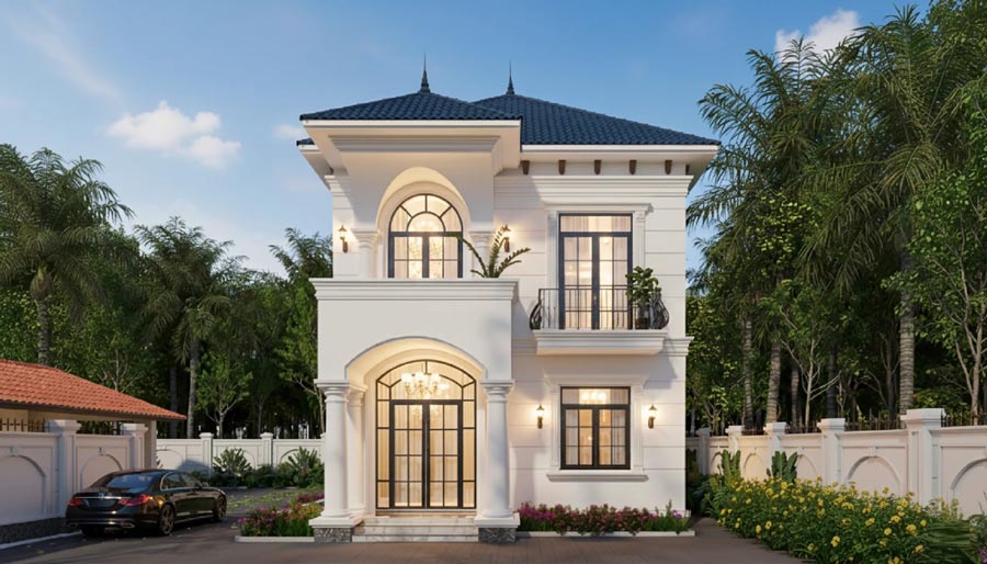 Phương án 3: Biệt thự 2 tầng 100m2 – 120m2