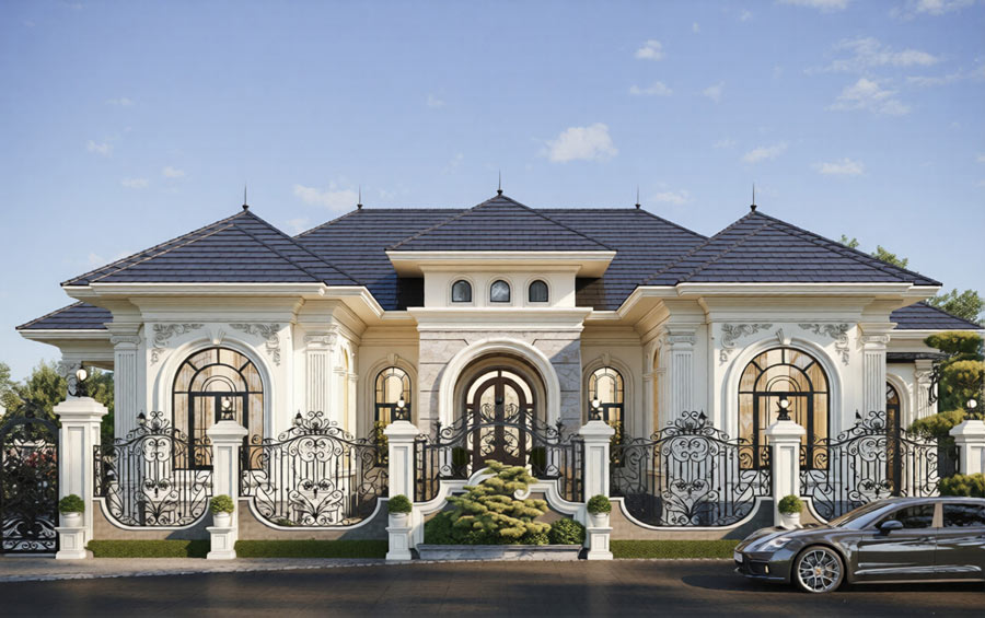 Vì sao màu kem lại được ưa chuộng trong thiết kế biệt thự?