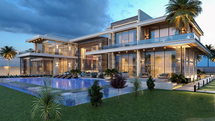 Thiết kế biệt thự nghỉ dưỡng 3000m2 có hồ bơi