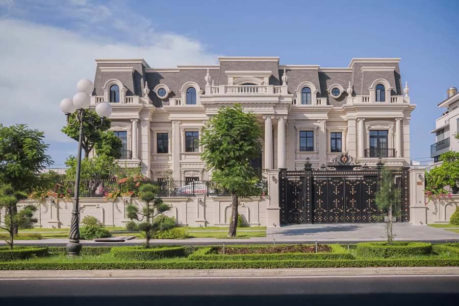 Thiết kế biệt thự 3000m2 phong cách châu Âu