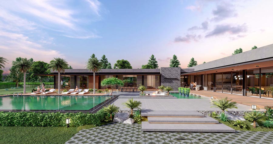 Villa tropical 3000m2 1 tầng