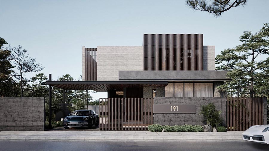 Thiết kế biệt thự đẹp 7 tỷ có gara