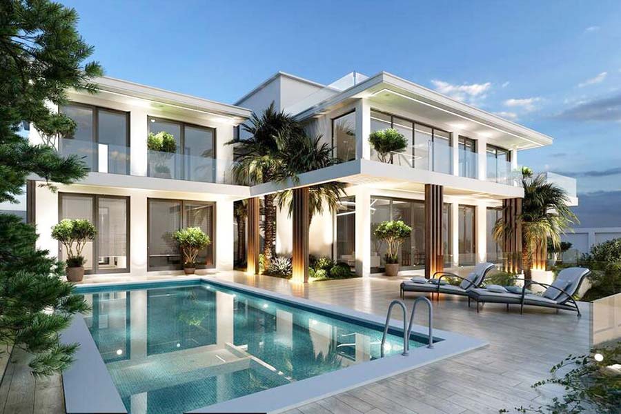 Mẫu thiết kế biệt thự 7 tỷ có hồ bơi