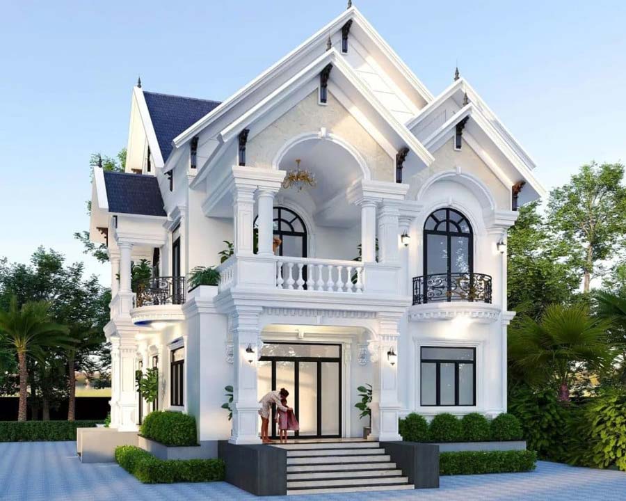 Biệt thự 7 tỷ mái thái trang nhã và thanh lịch