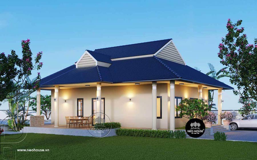 Biệt thự mái dốc 100m2 – 150m2