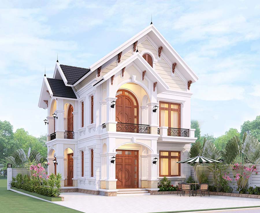 Vì sao mẫu biệt thự tân cổ điển 2 tầng 1 tỷ đang được ưa chuộng?