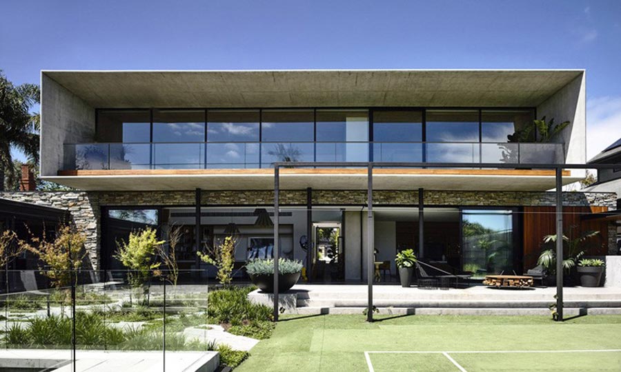 Thiết kế biệt thự tối giản bê tông trần mộc mạc