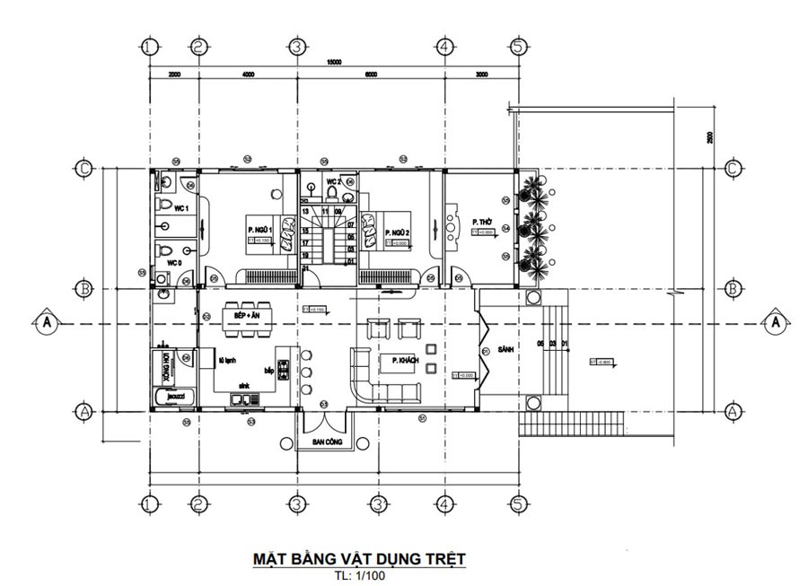 Bố cục công năng khoa học, tối ưu sử dụng