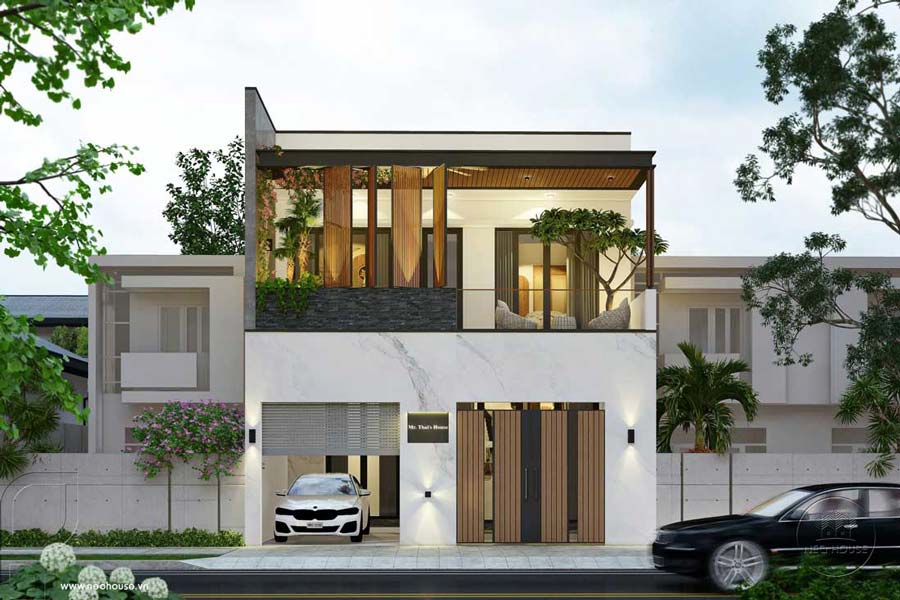 Đặc trưng nổi bật của mẫu nhà vuông 2 tầng