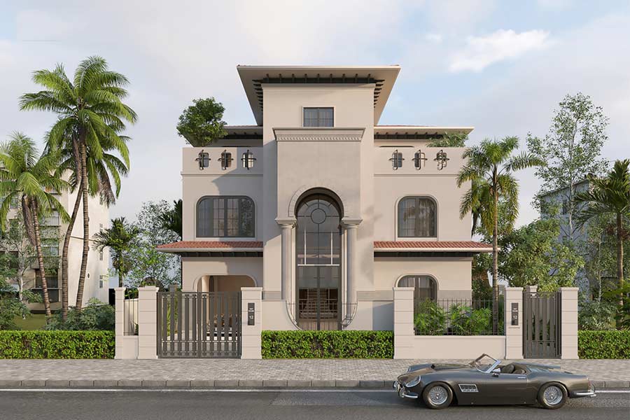 Mẫu biệt thự đẹp 7 tỷ phong cách Địa Trung Hải