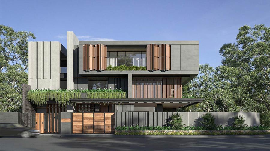 Kiến trúc biệt thự 7 tỷ phong cách hiện đại