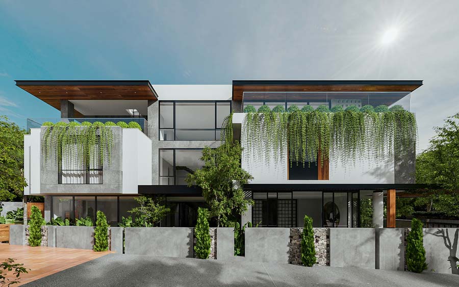 Mẫu thiết kế biệt thự 7 tỷ phong cách Tropical