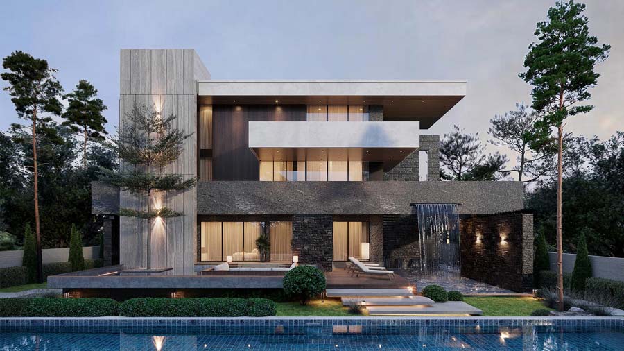 Mẫu thiết kế biệt thự 7 tỷ phong cách Tropical