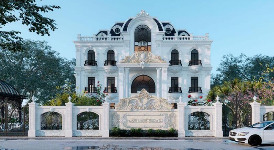 Thiết kế biệt thự 7 tỷ tân cổ điển sang trọng