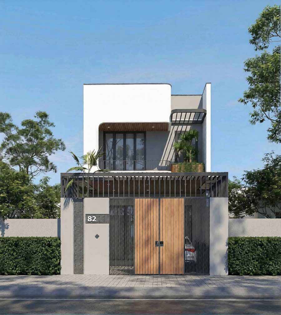 Mẫu nhà 2 tầng đẹp giá 1 tỷ 3 phòng ngủ 