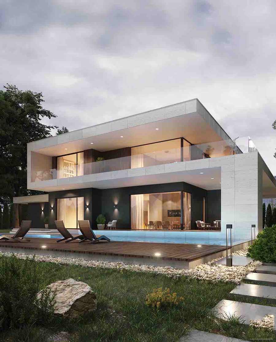 Mẫu nhà lắp ghép 2 tầng 4 phòng ngủ