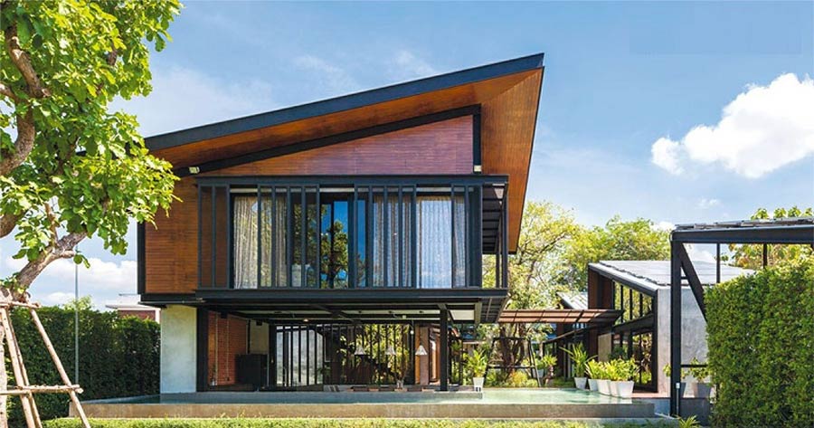 Nhà lắp ghép 2 tầng khung thép