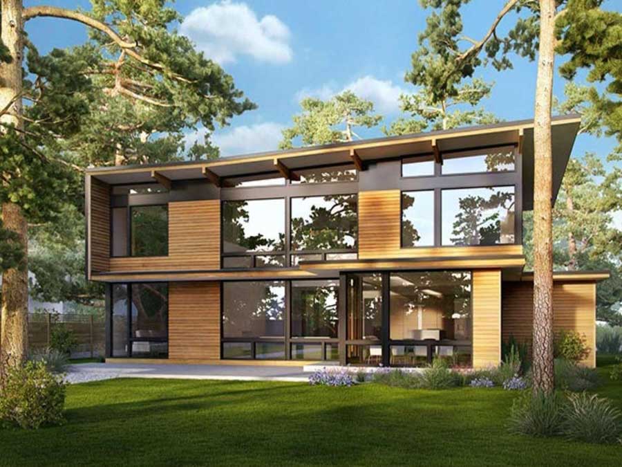 Nhà lắp ghép 2 tầng kiểu biệt thự