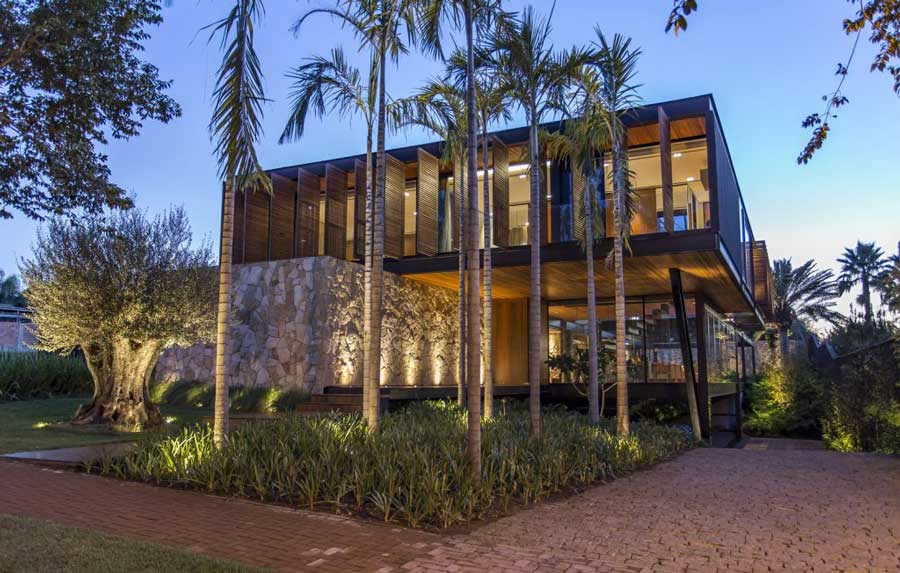 Nhà lắp ghép 2 tầng mái bằng hiện đại