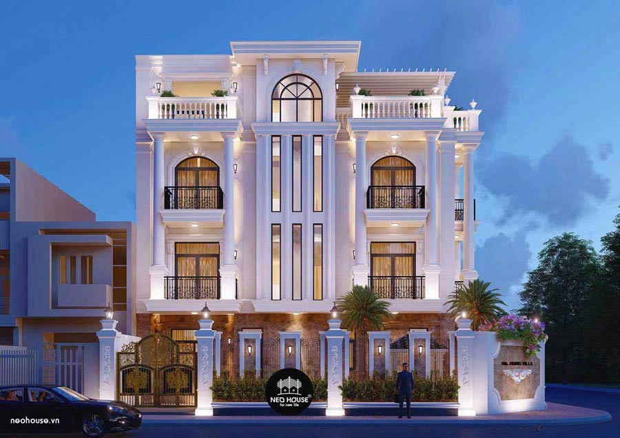 Thiết kế biệt thự cổ điển Pháp