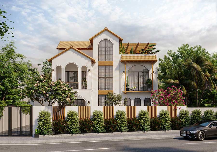 Thiết kế biệt thự Indochine tinh tế