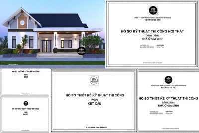 Tham khảo ngay 30+ bản vẽ thiết kế nhà 1 tầng đẹp, tiện nghi
