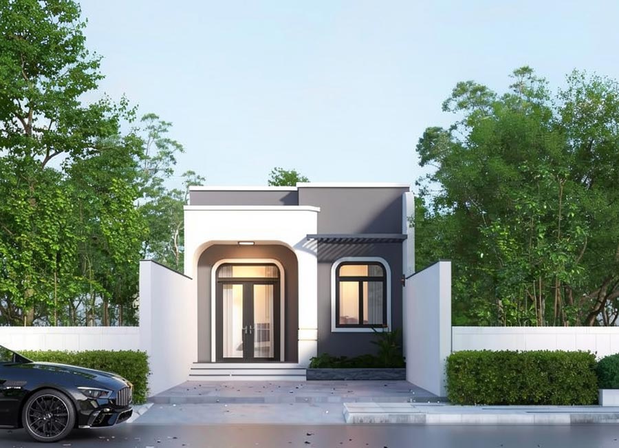 Mặt tiền nhà phố 6m 1 tầng