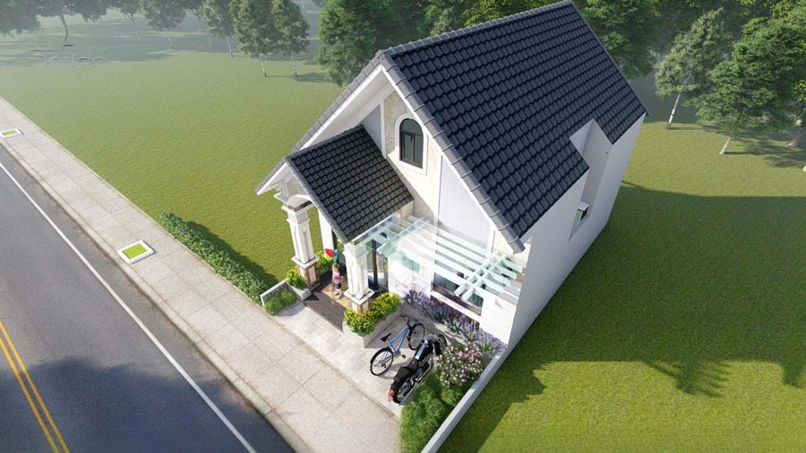 Mẫu thiết kế nhà phố 6x10m 1 tầng