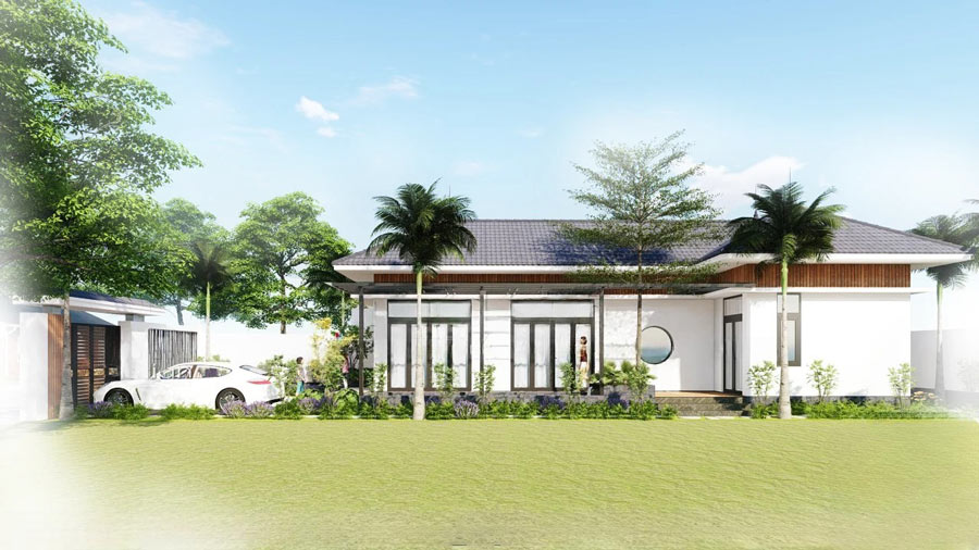Mẫu nhà phố 6x15m 1 tầng