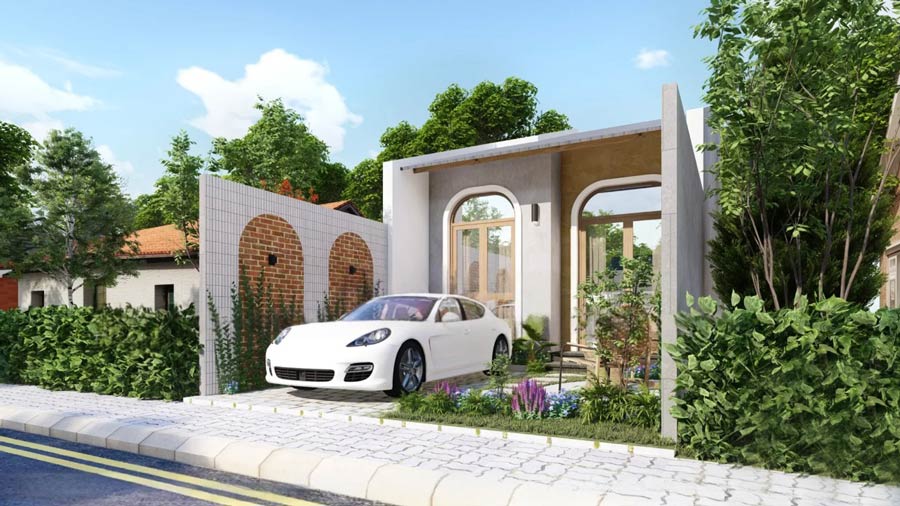 Mẫu nhà phố 6x20m 1 tầng