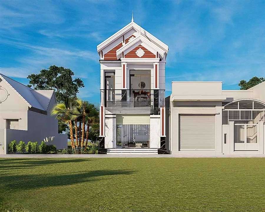 Nhà mái thái 500 triệu 3 phòng ngủ