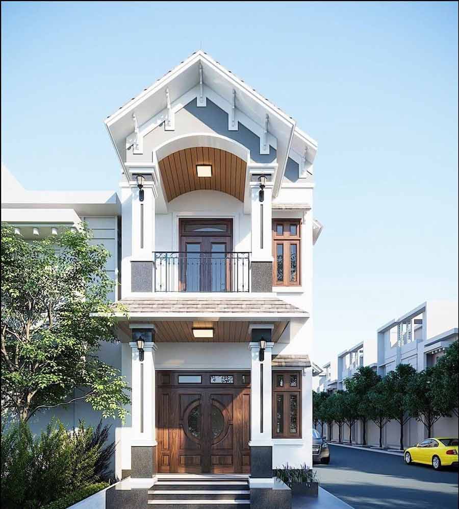 Nhà 2 tầng mái thái 500 triệu có gác lửng