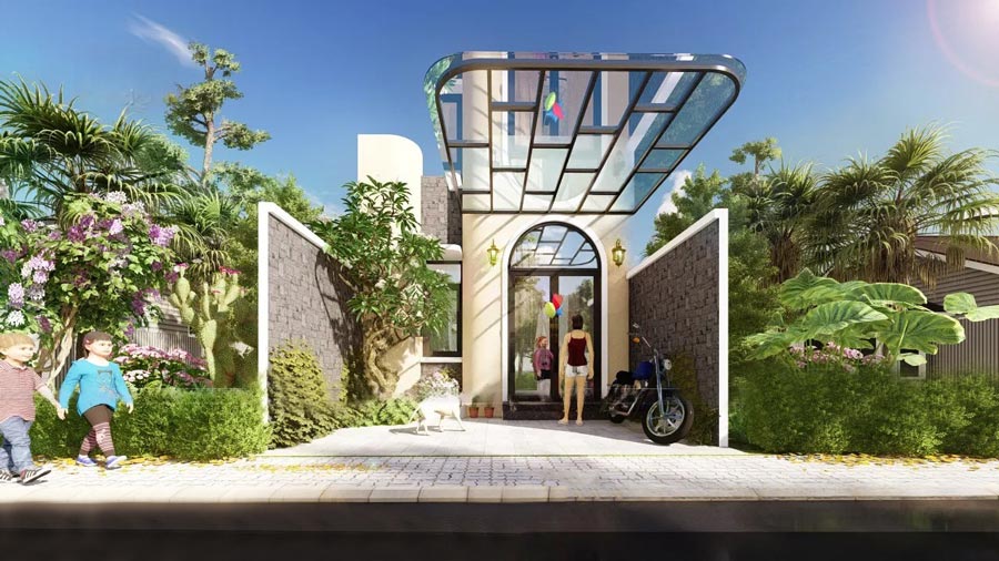 Mẫu thiết kế mặt tiền nhà phố 5x18m 1 tầng