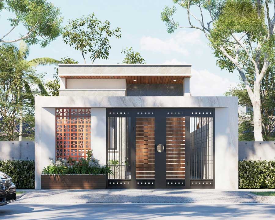 Mẫu thiết kế nhà phố 5x25m 1 tầng