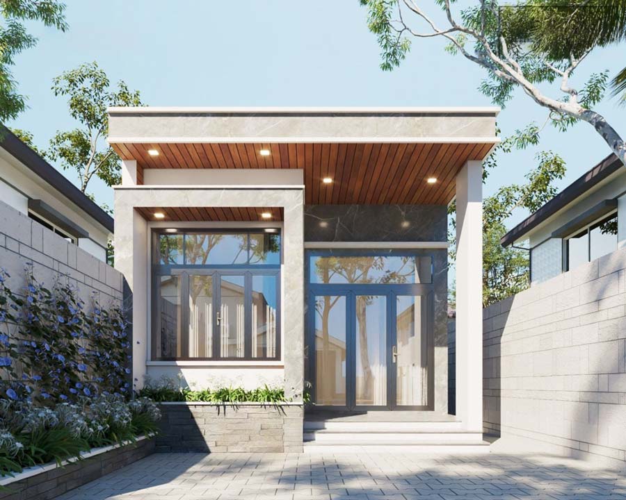 Mẫu thiết kế nhà phố 5x25m 1 tầng