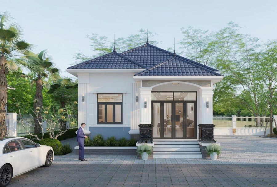 Thiết kế nhà vườn 1 tầng đẹp