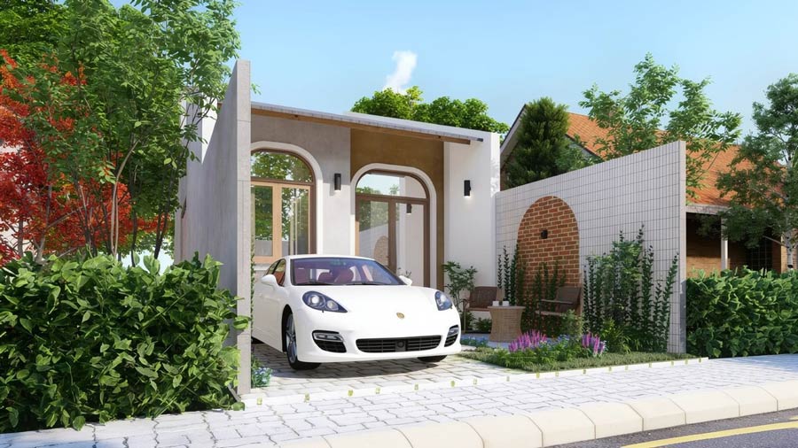 Mẫu thiết kế nhà 1 tầng 35m2. Ảnh 11