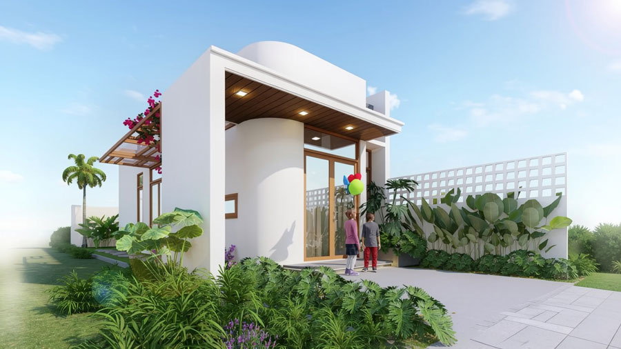 Mẫu thiết kế nhà 1 tầng 35m2. Ảnh 18