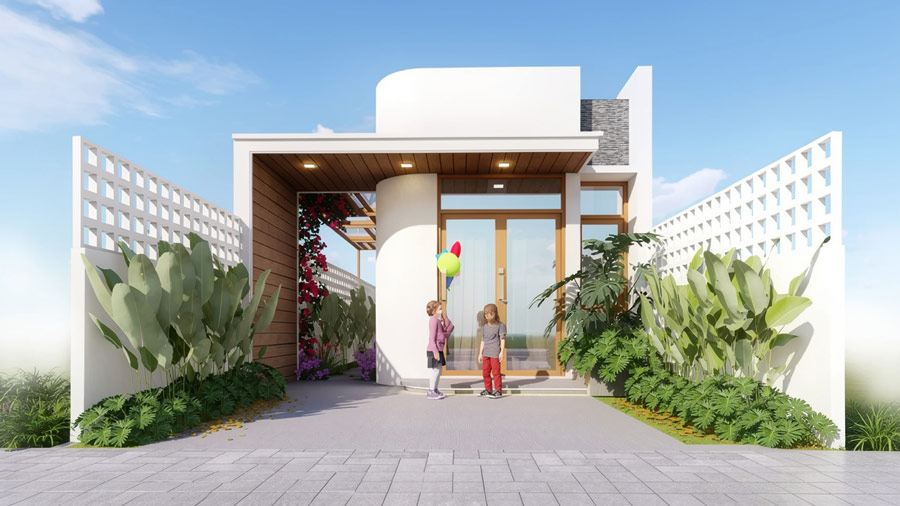 Mẫu thiết kế nhà 1 tầng 35m2. Ảnh 19