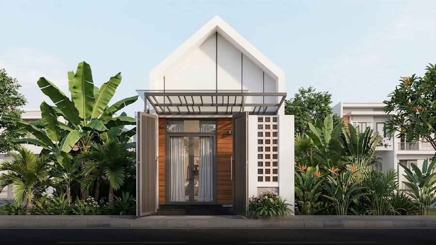 Mẫu thiết kế nhà 1 tầng 35m2. Ảnh 6