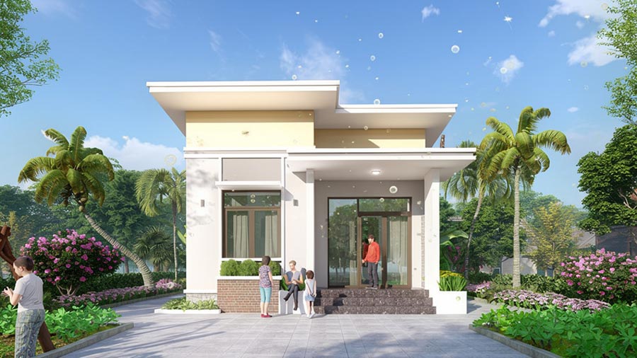 Mẫu thiết kế nhà 1 tầng 35m2. Ảnh 8