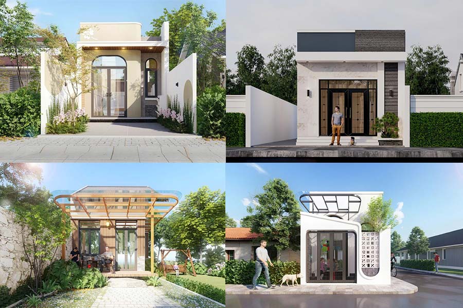 20+ Mẫu thiết kế nhà 1 tầng 40m2 đẹp hiện đại và tiện nghi