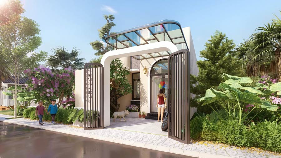 Mẫu thiết kế nhà 80m2 1 tầng hiện đại
