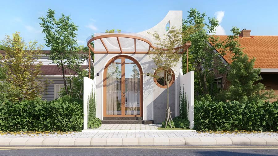 Mẫu thiết kế nhà 1 tầng 60m2 tối giản