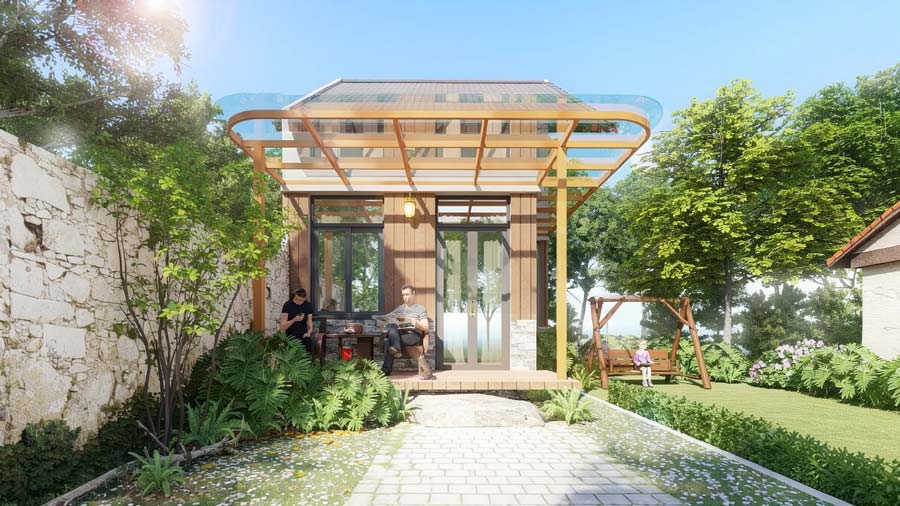Mẫu thiết kế nhà cấp 4 đẹp 40m2