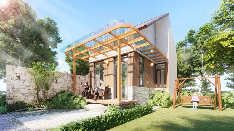 Mẫu thiết kế nhà cấp 4 đẹp 40m2