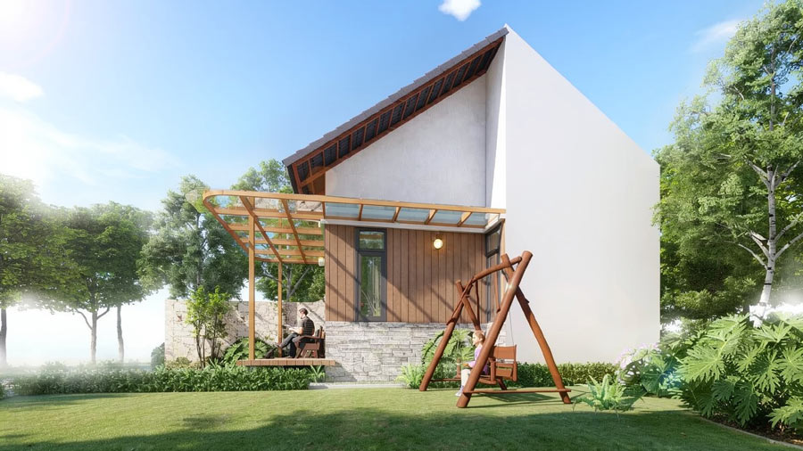Mẫu thiết kế nhà cấp 4 đẹp 40m2