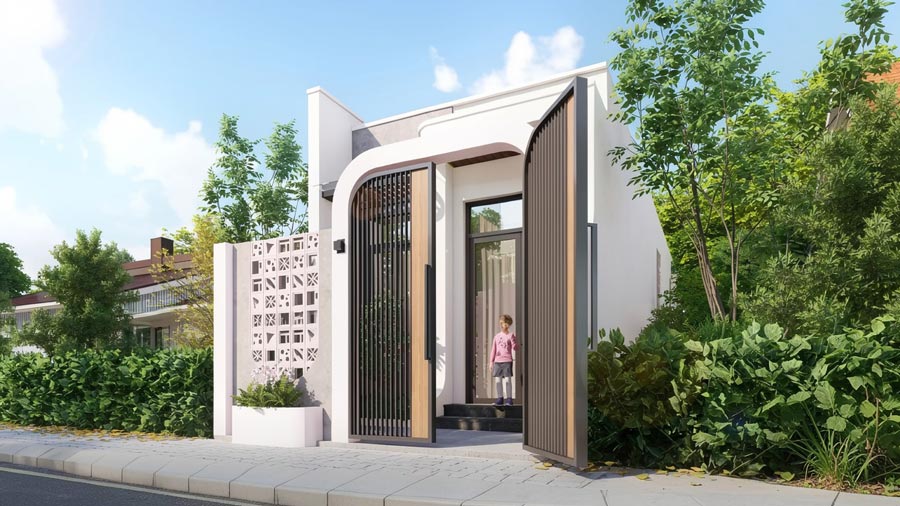 Mẫu thiết kế nhà ống 1 tầng 50m2