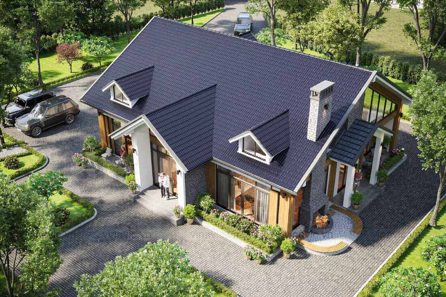 Thiết kế nhà vuông 1 tầng